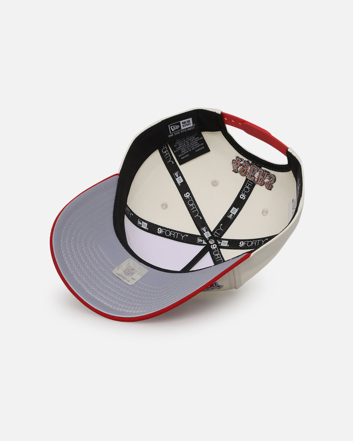 New Era New Era San Francisco 49ers 'Super Bowl Logos' 9FORTY A-Frame Snapback Chrome