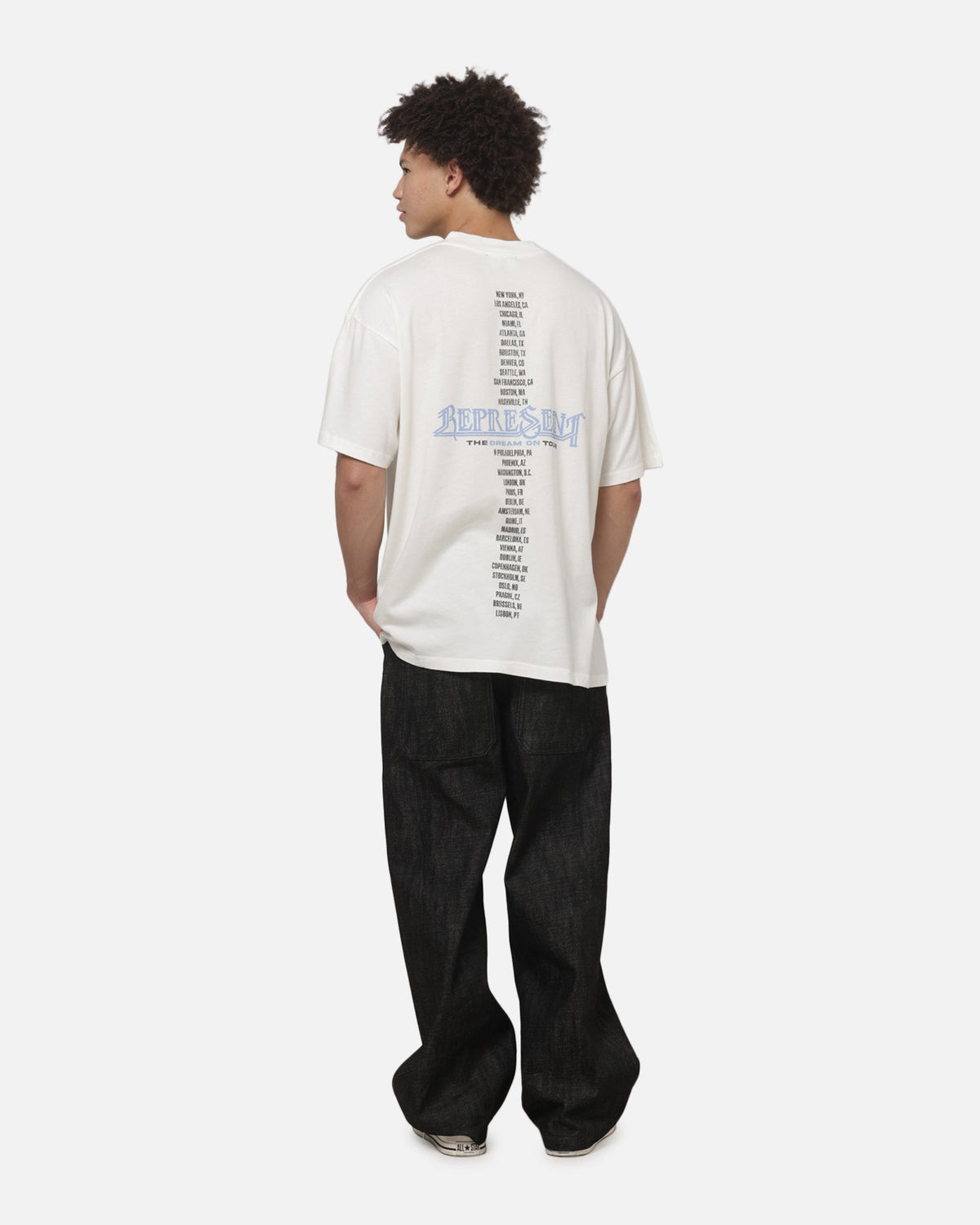 REPRESENT Represent Golden Tour T-Shirt Flat White