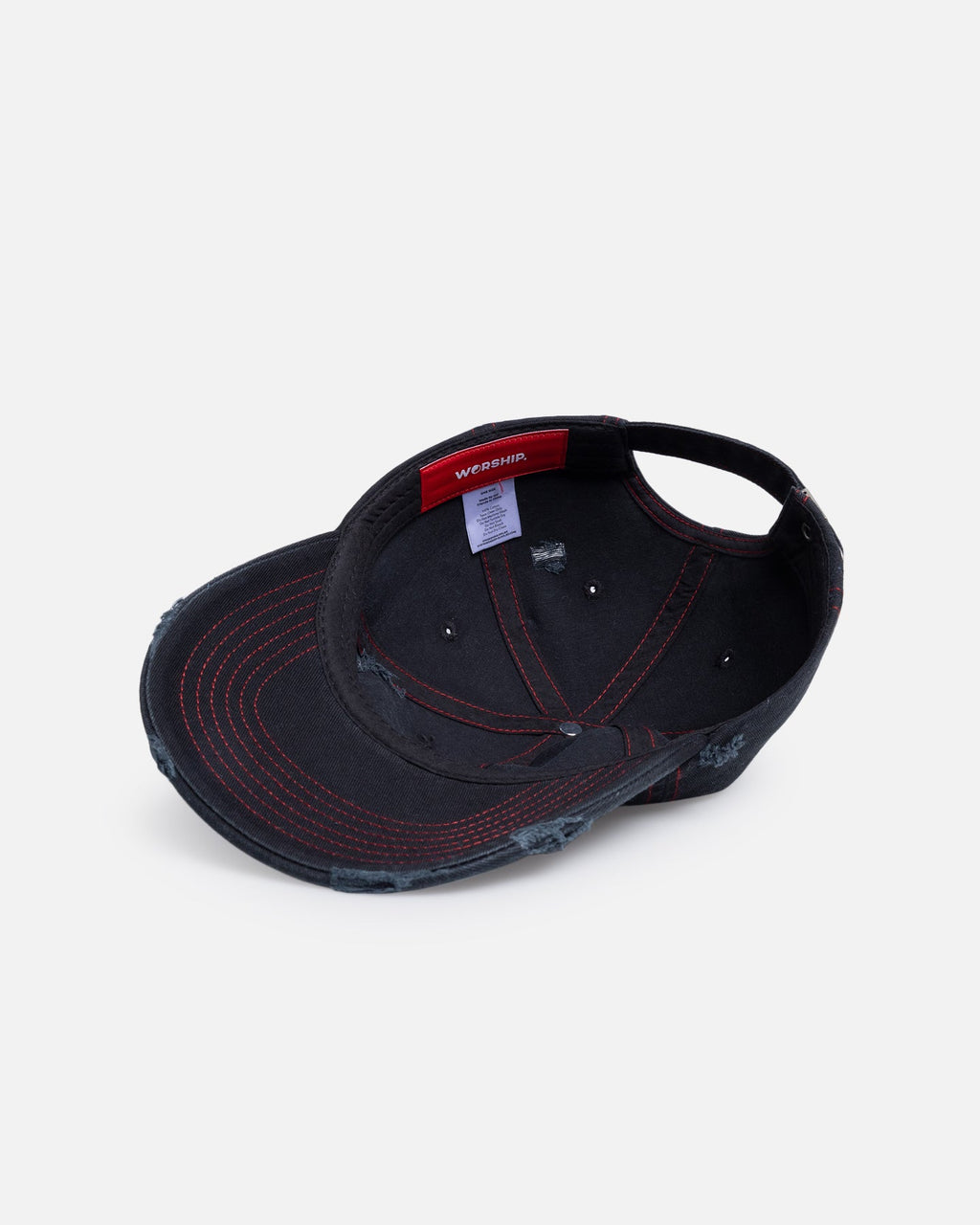 WORSHIP Worship Restraint 6 Panel Strapback Black