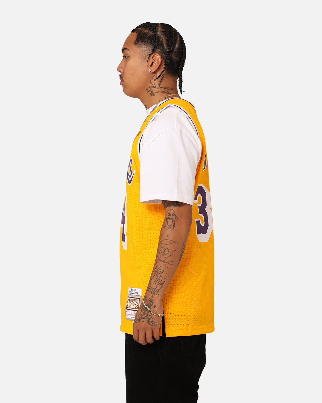 MITCHELL & NESS Mitchell & Ness Los Angeles Lakers Shaquille O'Neal '96-'97 #34 Swingman Jersey Yellow