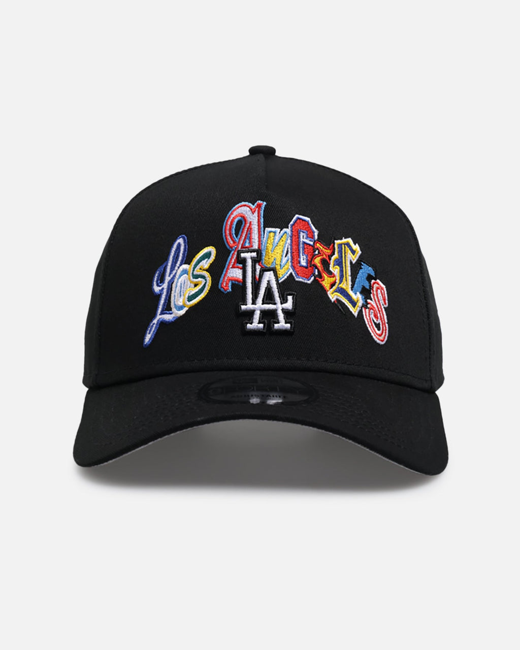 New Era New Era Los Angeles Dodgers 'Multi Letter' 9FORTY A-Frame Snapback Black