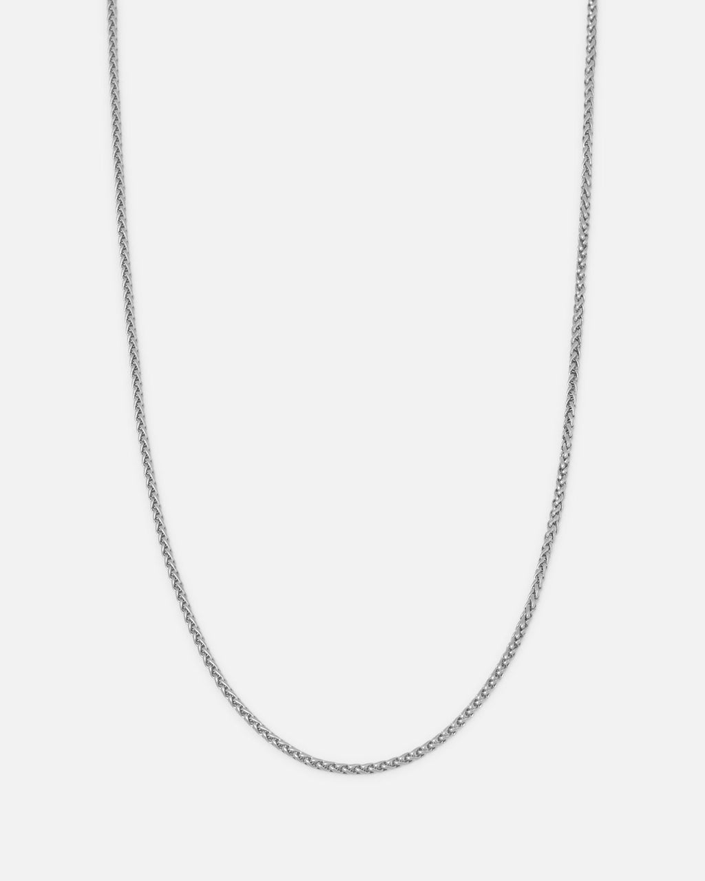 SAINT MORTA Authentic Saint Morta 2MM Palm Chain White Gold