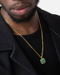 SAINT MORTA Official Saint Morta Malachite Pendant Chain Gold