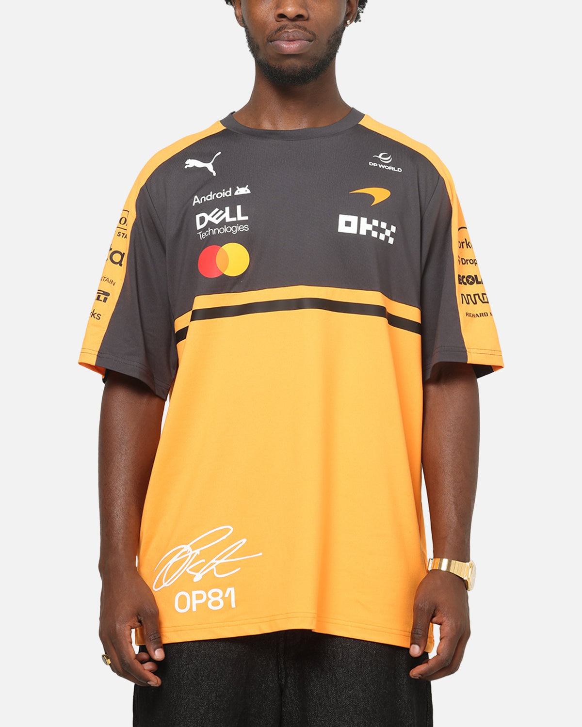 PUMA Puma X Mclaren Replica Oscar Piastri T-Shirt Papaya