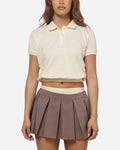 ADIDAS Adidas Women's Short Sleeve Polo T-Shirt Vanilla