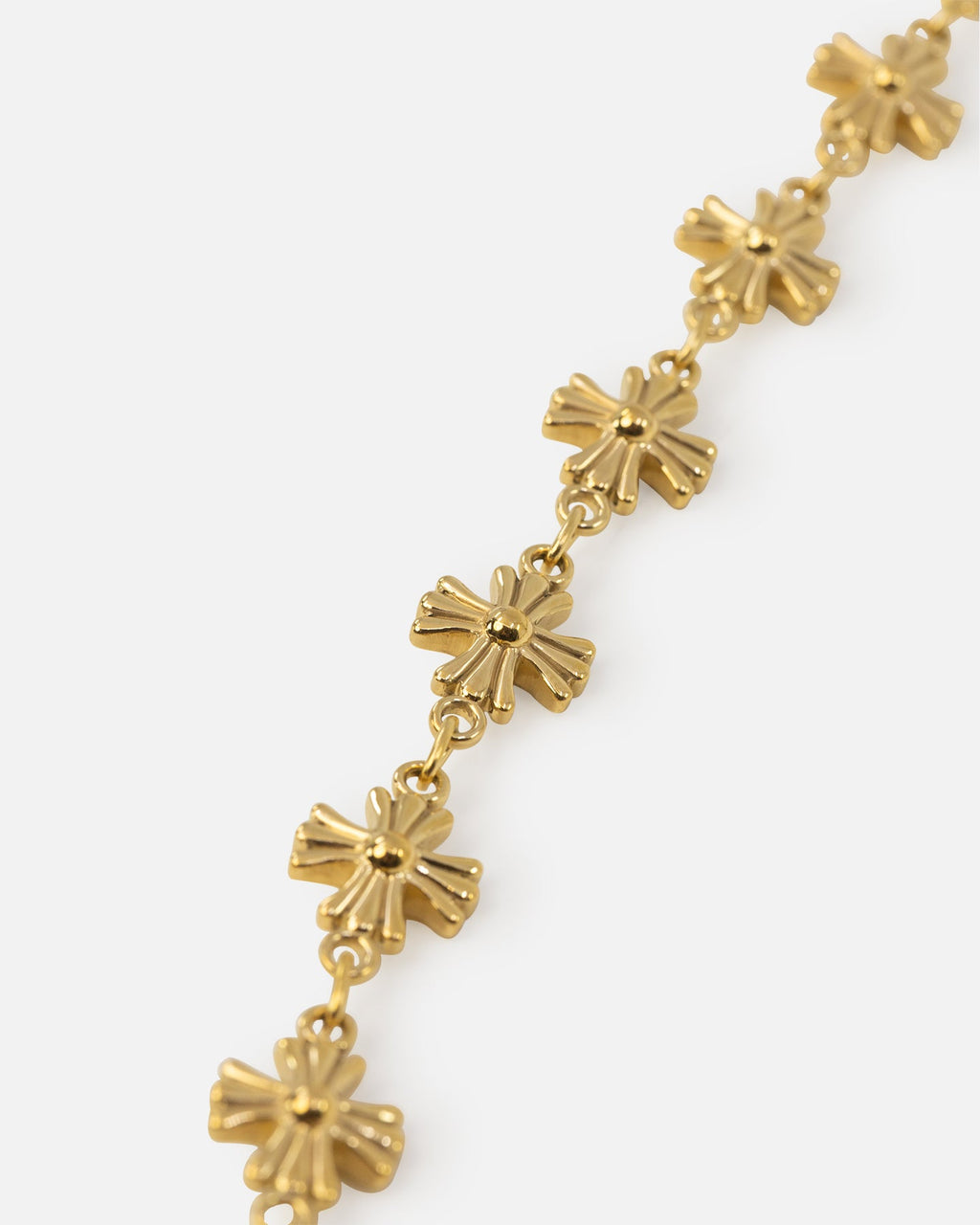 SAINT MORTA Saint Morta Chrome Cross Chain Necklace Gold