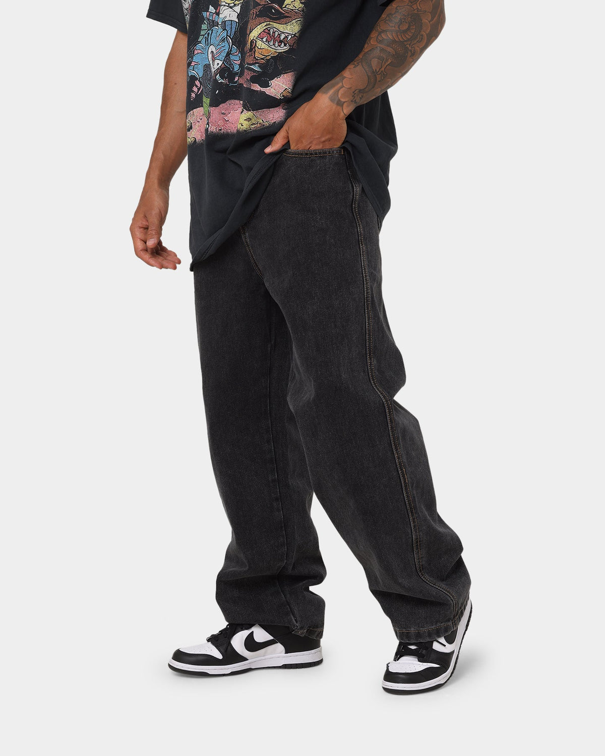 X-LARGE Original X-Large Bull Denim 91 Pants Washed Black