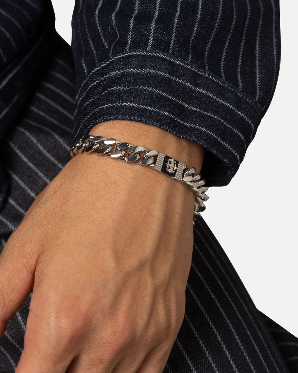 GUESS MAINLINE Guess Mainline Rebel Moon 9mm Tag Bracelet Steel