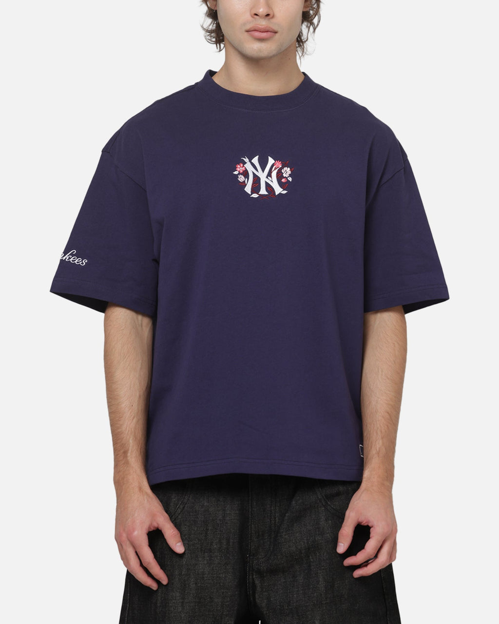 MITCHELL & NESS Mitchell & Ness New York Yankees Floral Box T-Shirt Navy