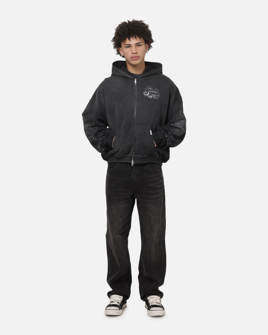 REPRESENT Official Represent Beach Boys Endless Summer Hoodie Stained Black