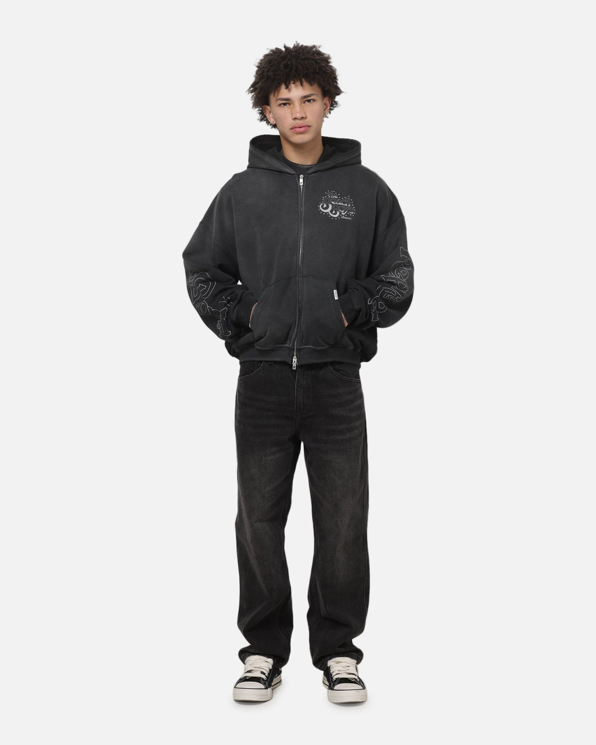 REPRESENT Official Represent Beach Boys Endless Summer Hoodie Stained Black
