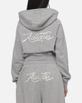 ADIDAS Authentic GFX Zip Track Top Medium Grey Heather