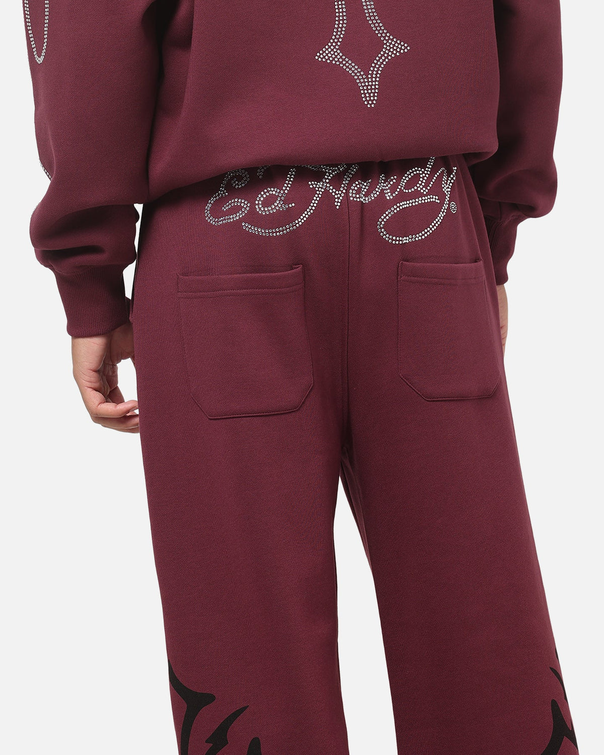 ED HARDY Original Ed Hardy Trinity Sweatpants Plum