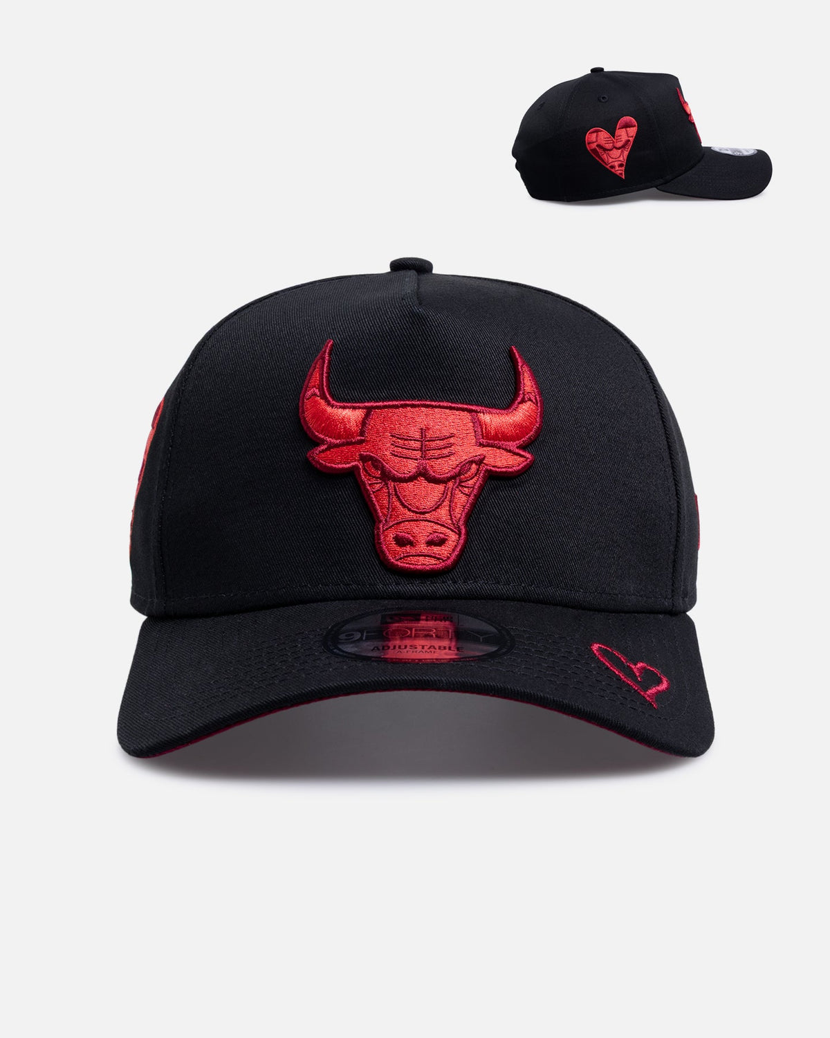 New Era New Era Chicago Bulls 'Certified Lover Boy' 9FORTY A-Frame Snapback Black/Cardinal
