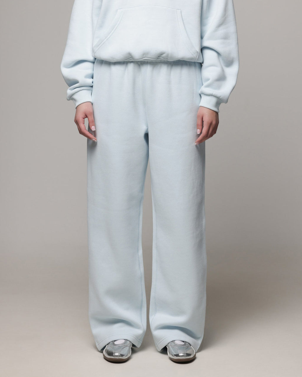 AMERICAN THRIFT American Thrift Women's Straight Leg Trackpants Light Blue