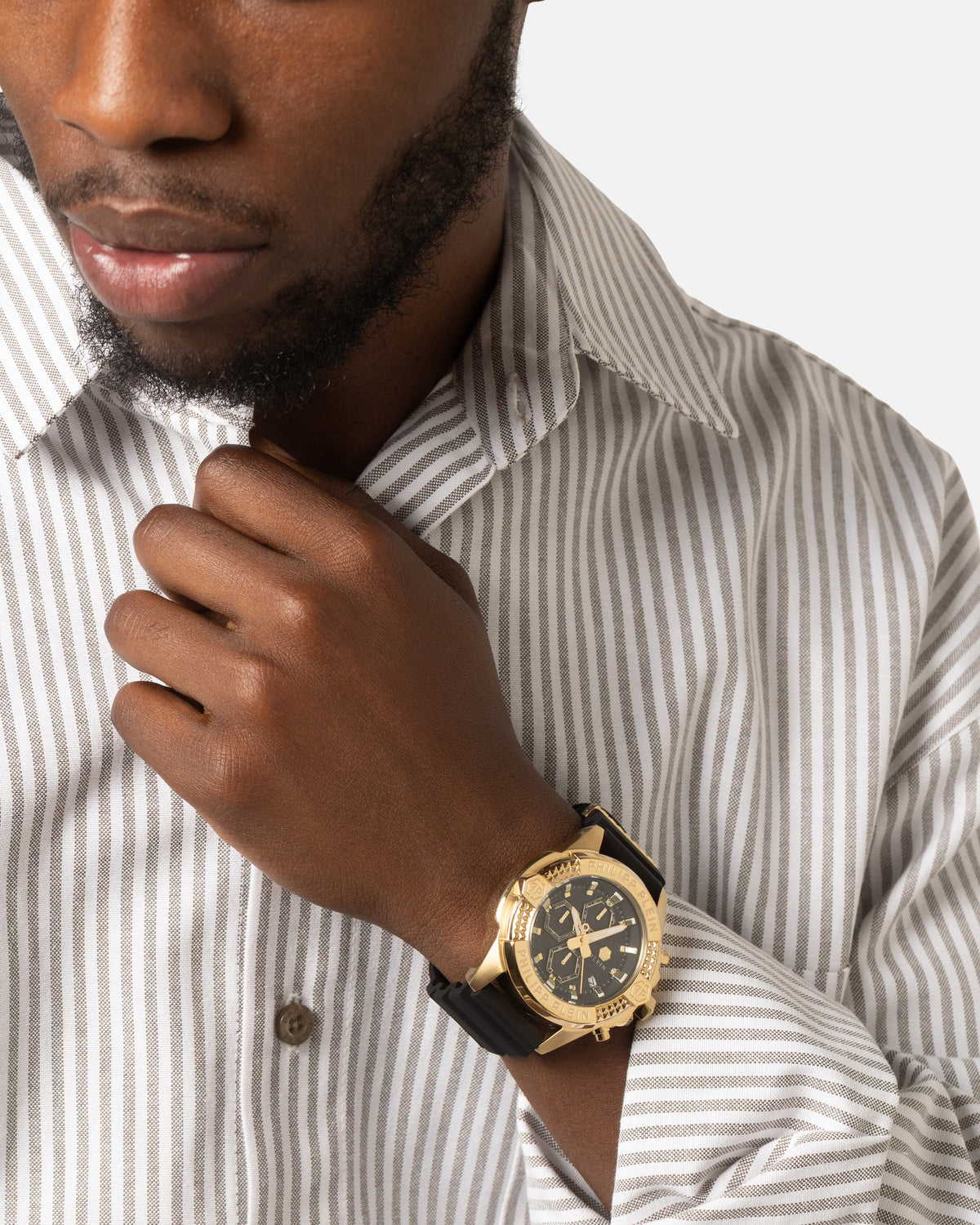 PHILIPP PLEIN Philipp Plein The Skull Chrono Watch Gold