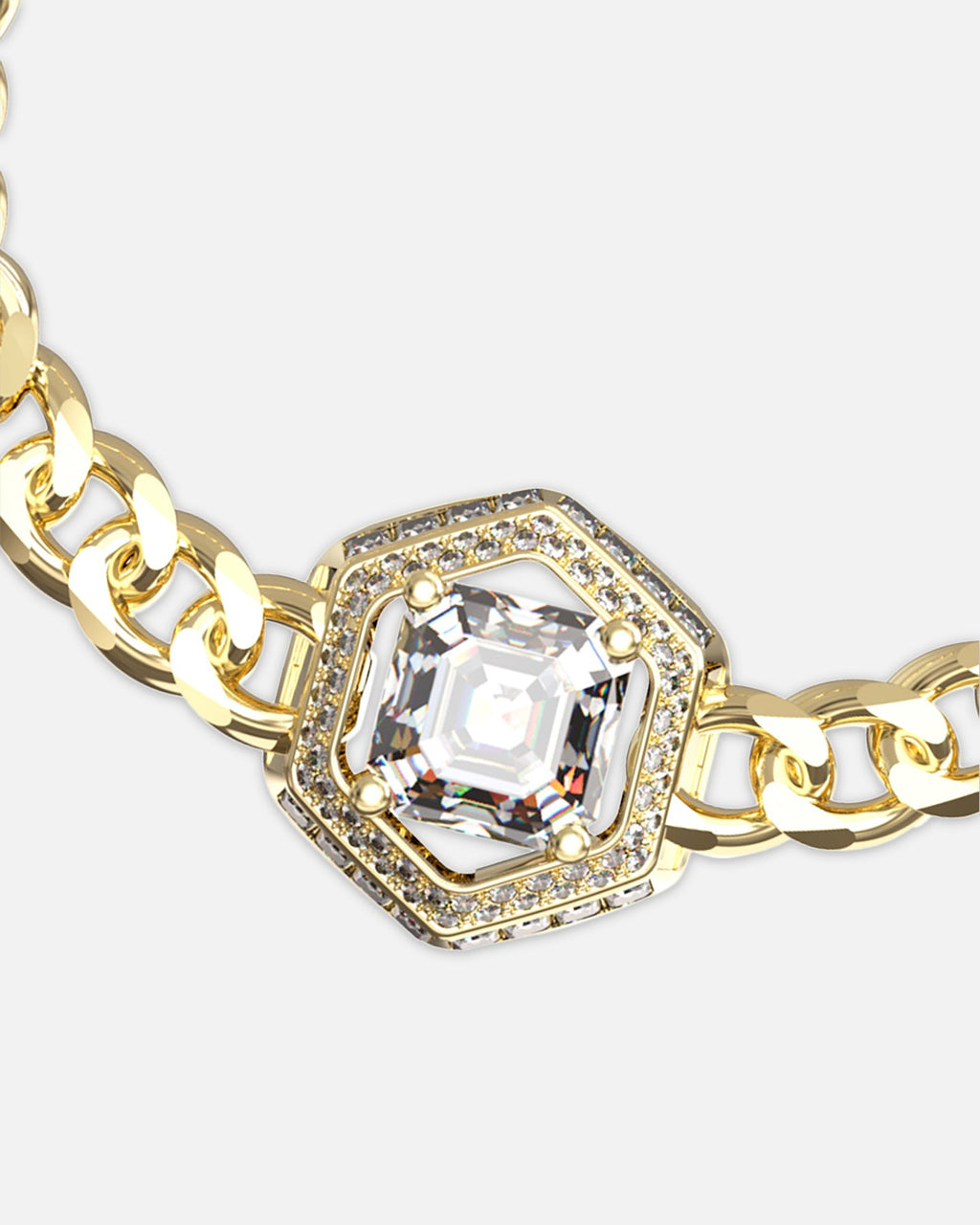 GUESS MAINLINE Guess Mainline Women's Lioness Queen Octagon Bracelet Gold