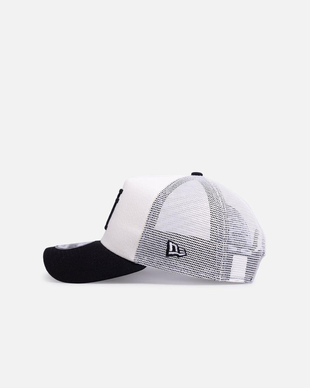 New Era New Era Los Angeles Dodgers 'Upside Down Logo' 9FORTY A-Frame Trucker Snapback White/Black