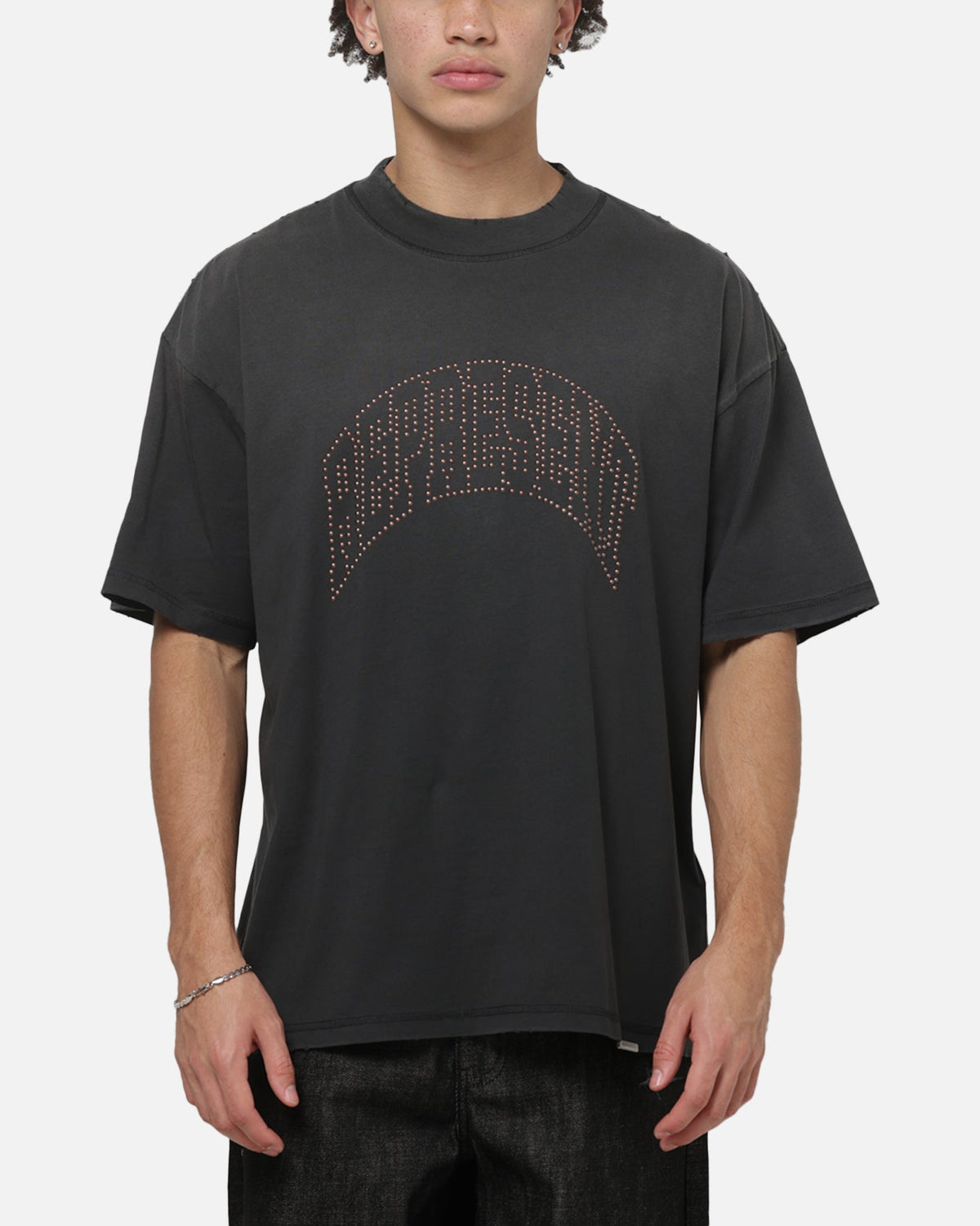 REPRESENT Represent Embellished Represent T-Shirt Stained Black