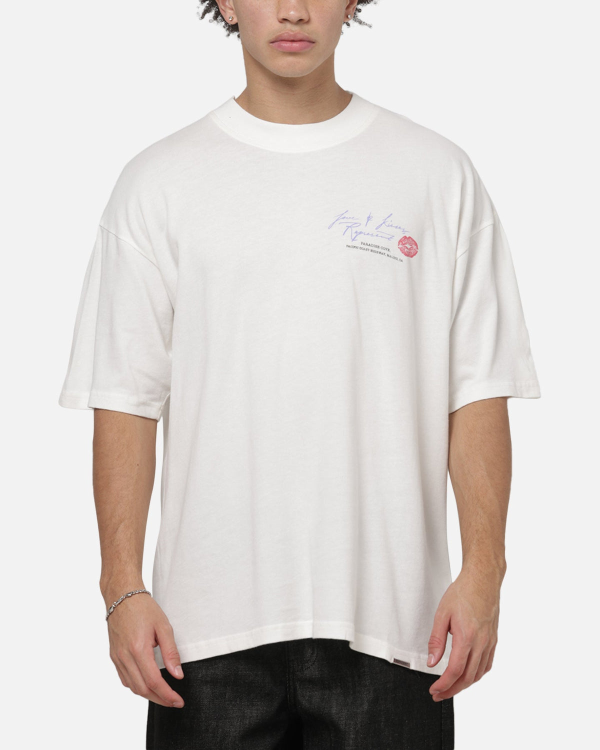 REPRESENT Represent Love And Kisses T-Shirt Flat White