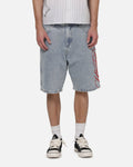 WORSHIP Worship Scripted Big Dawg Jean Shorts Worn Blue