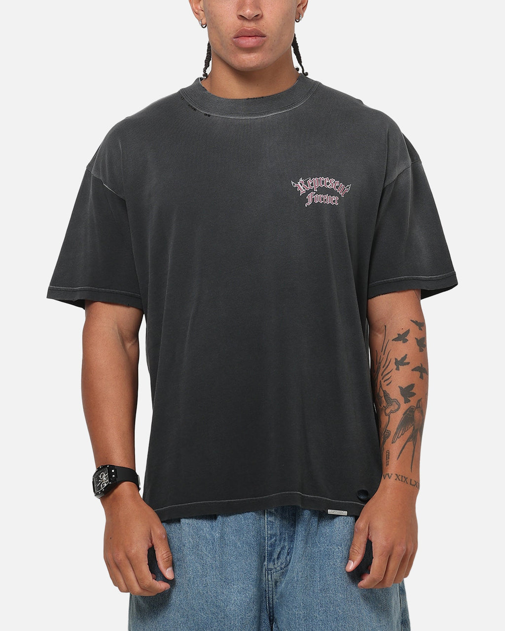 REPRESENT Represent Duality T-Shirt Washed Black