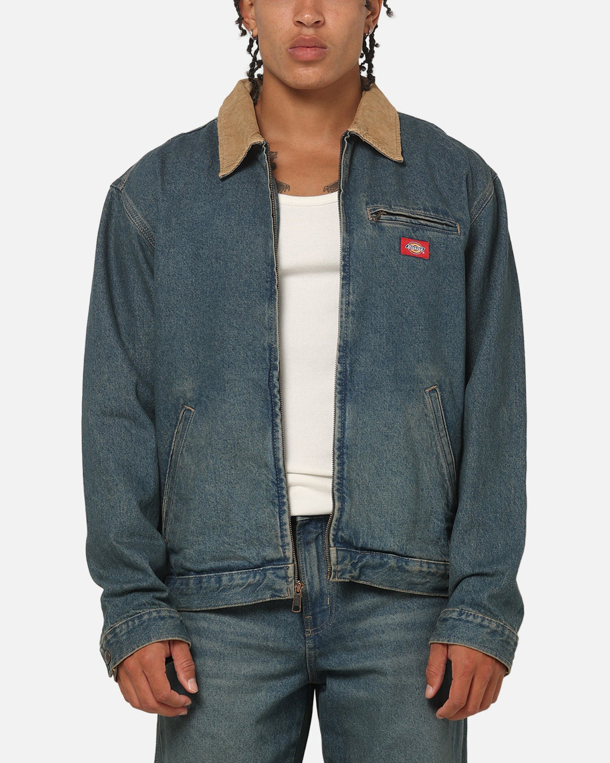 DICKIES Dickies Denim Painter Jacket Khaki Tinted Blue