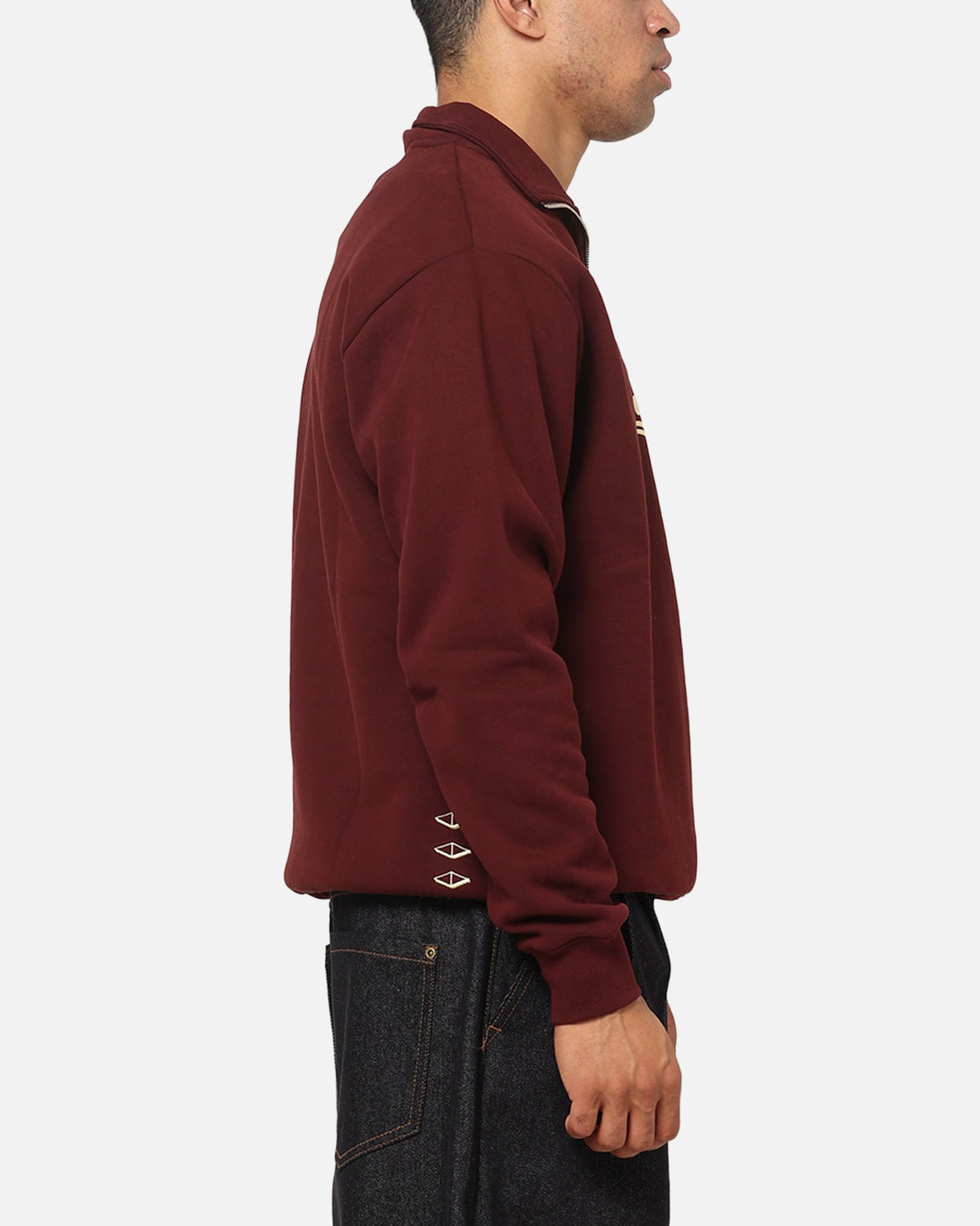 VOUSETI Official Vouseti Golf Wave Quarter Zip Crewneck Dark Plum