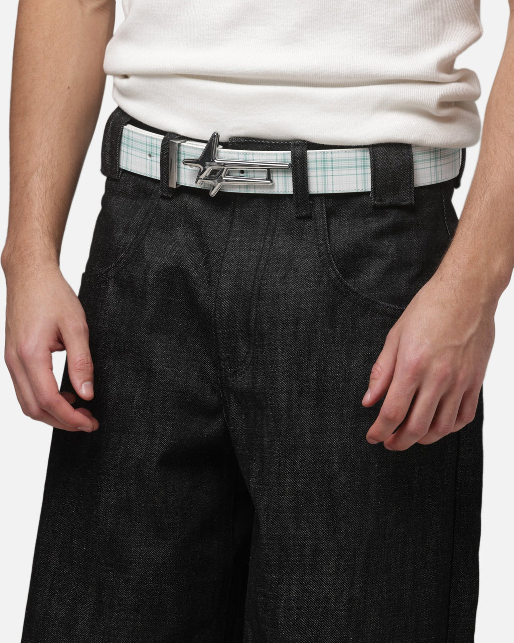 LOITER Official Loiter Star Born Belt Green Plaid