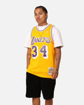 MITCHELL & NESS Mitchell & Ness Los Angeles Lakers Shaquille O'Neal '96-'97 #34 Swingman Jersey Yellow