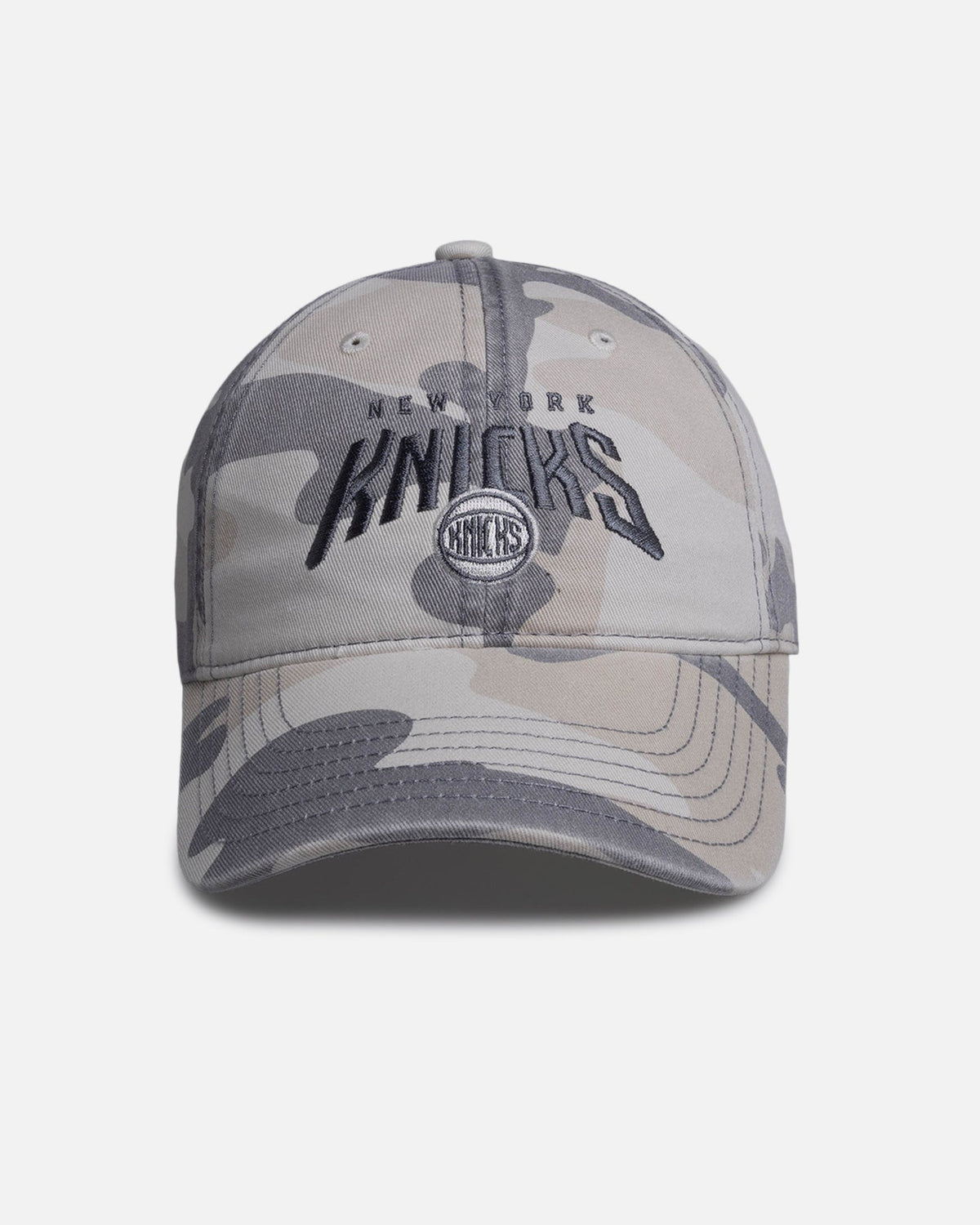 MITCHELL & NESS Mitchell & Ness New York Knicks 'Snow Camo' Dad Fit Strapback Snow Camo