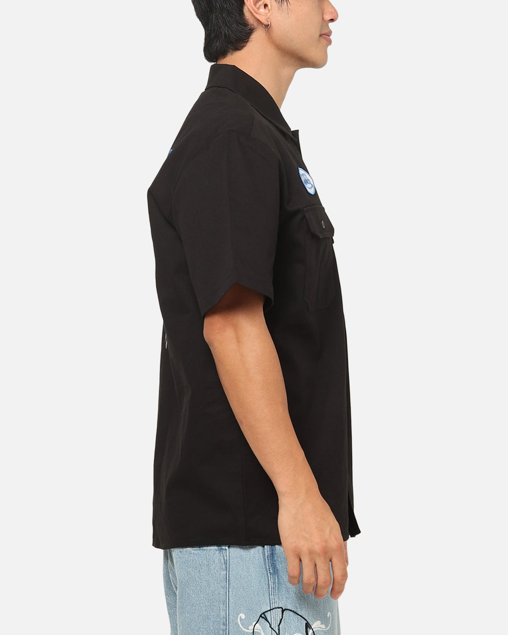 VON DUTCH Von Dutch Hollywood Button Up Shirt Black