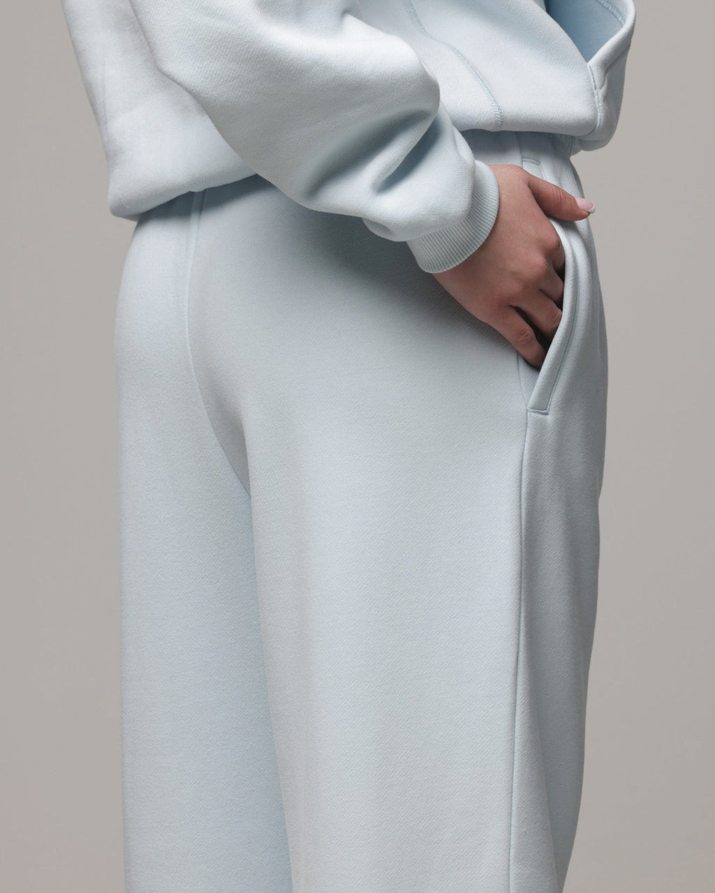 AMERICAN THRIFT American Thrift Women's Straight Leg Trackpants Light Blue