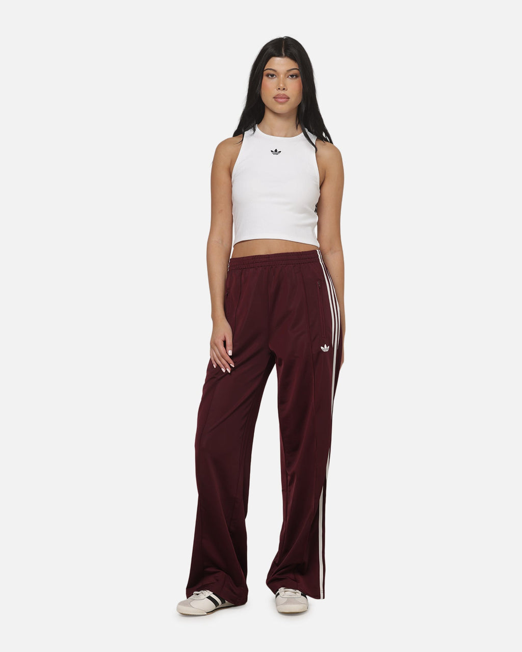 ADIDAS Adidas Women's Firebird Trackpants Maroon/Cream