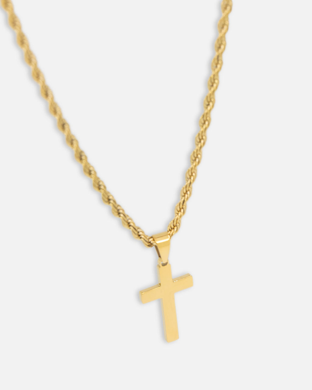 SAINT MORTA Saint Morta Cross Pendant Rope Chain & Bracelet Bundle Gold