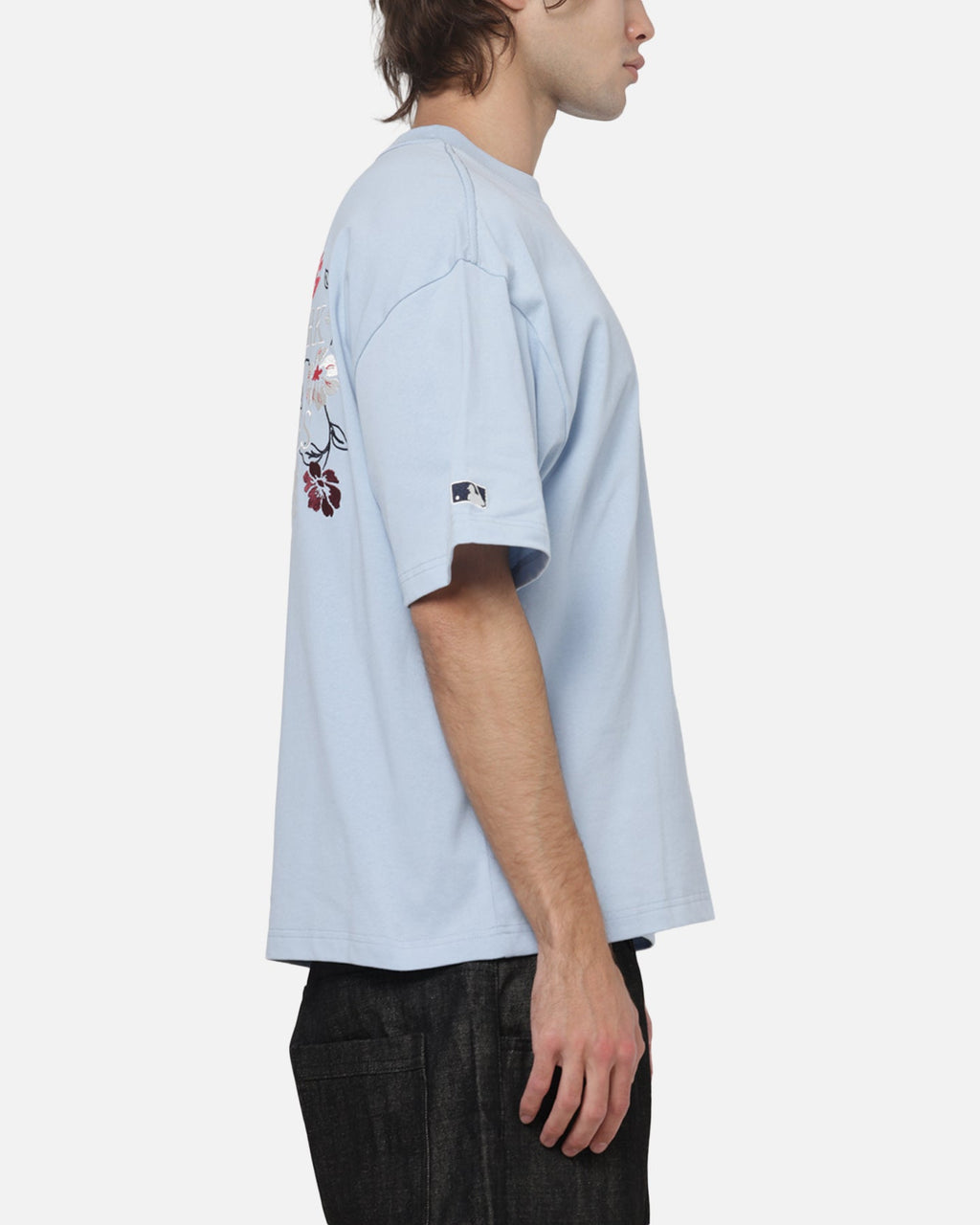 MITCHELL & NESS Mitchell & Ness New York Yankees Stack Box T-Shirt Baby Blue