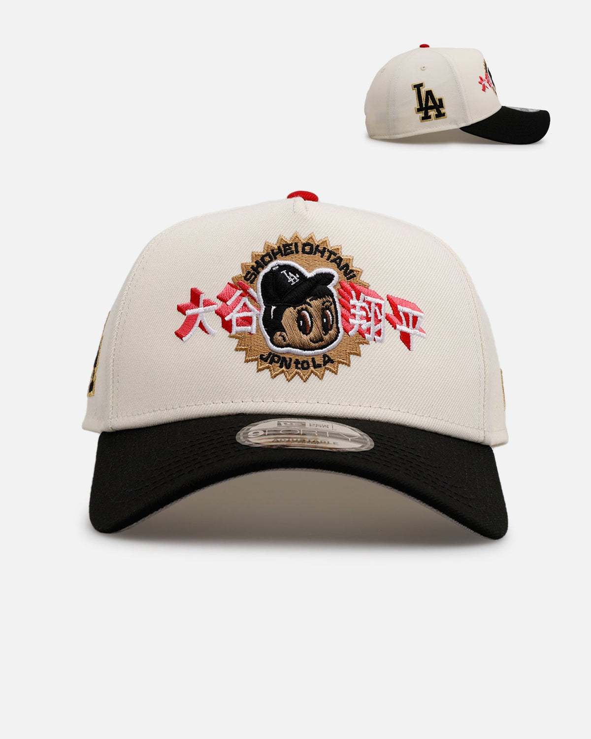 New Era Premium New Era Los Angeles Dodgers 'Shotime' 9FORTY A-Frame Snapback Chrome/Black