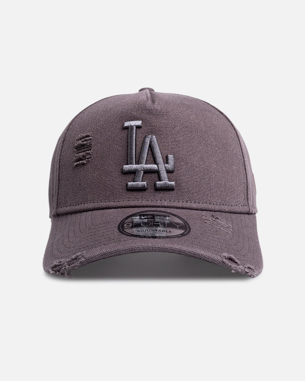 New Era New Era Los Angeles Dodgers 'Canvas Graphite Grey' 9FORTY A-Frame Snapback Washed Graphite