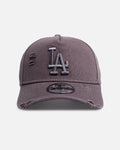 New Era New Era Los Angeles Dodgers 'Canvas Graphite Grey' 9FORTY A-Frame Snapback Washed Graphite