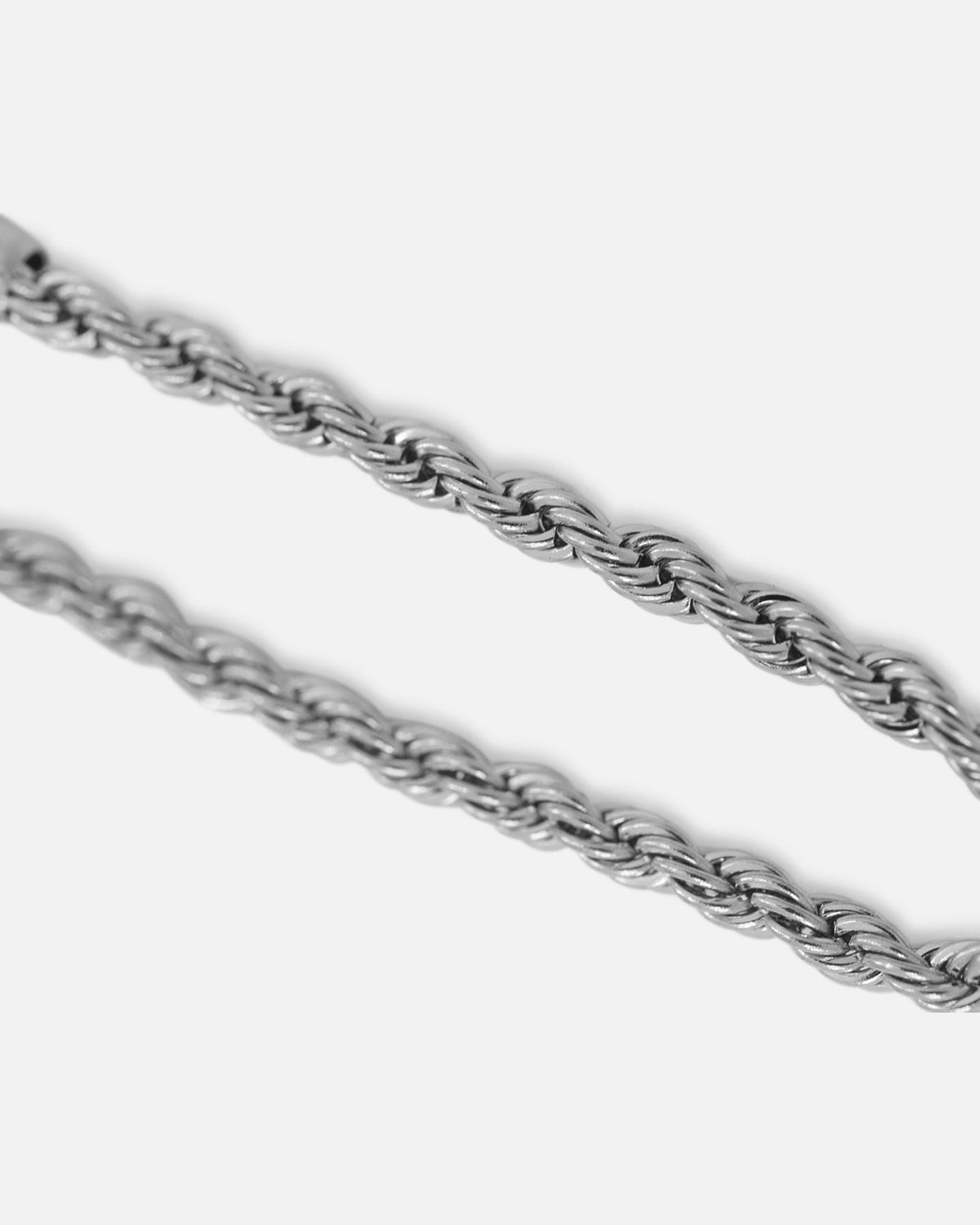 SAINT MORTA Classic Saint Morta Cross Pendant Rope Chain & Bracelet Bundle White Gold