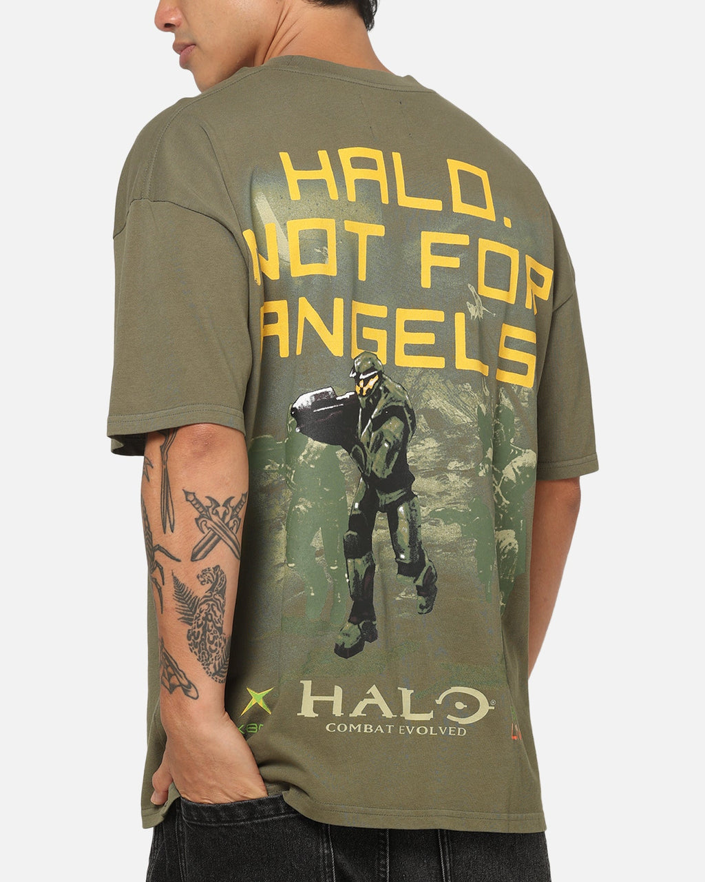 73Studio 73Studio x Halo 2 Not For Angels T-Shirt Military Green