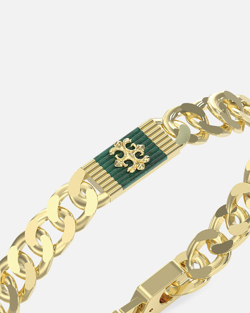 GUESS MAINLINE Authentic Guess Mainline Rebel Moon 9mm Tag Bracelet Gold