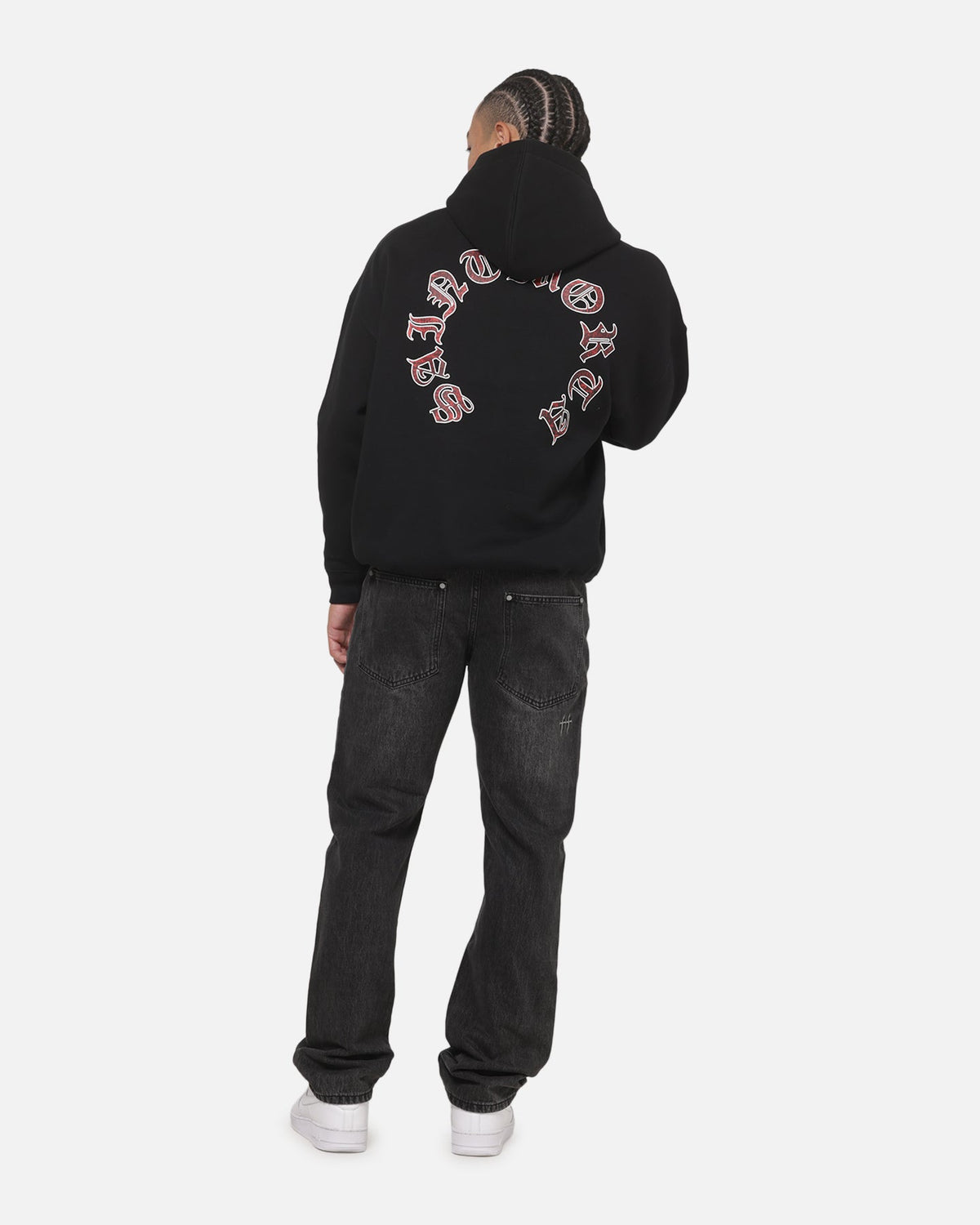 SAINT MORTA Saint Morta Worldwide Boxy Hoodie Black