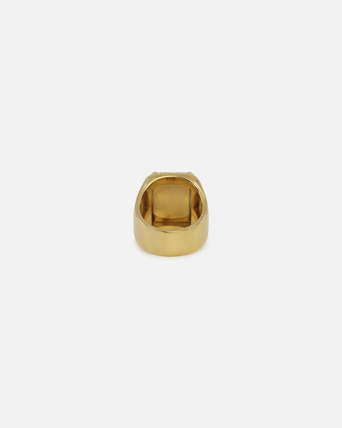GUESS MAINLINE Guess Mainline 14mm Lion Pave Signet Ring Gold