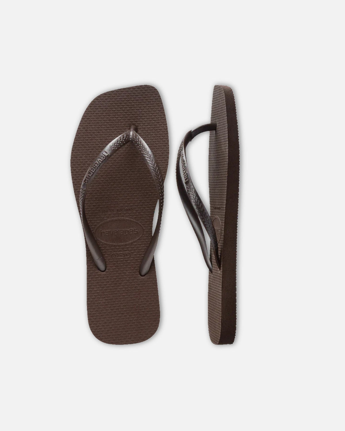 Havaianas Havaianas Women's Slim Square Thongs Brown