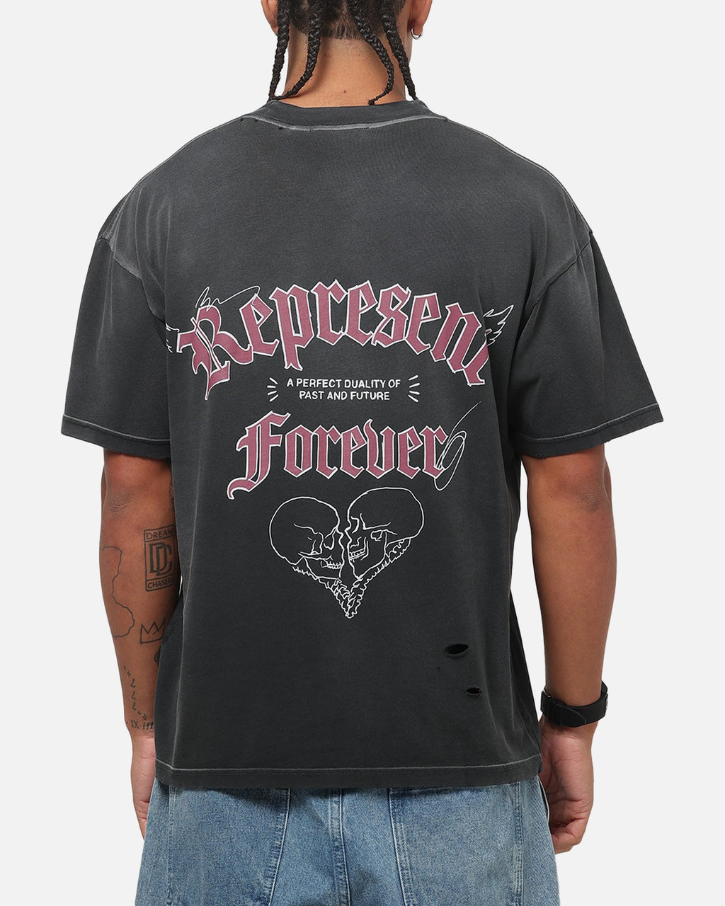 REPRESENT Represent Duality T-Shirt Washed Black