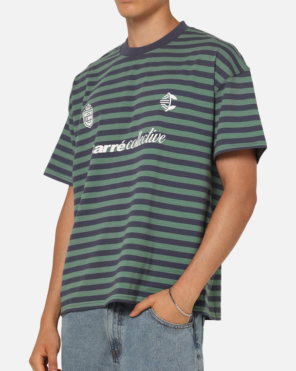 CARRE Carre Collective Stripe T-Shirt Navy Stripe