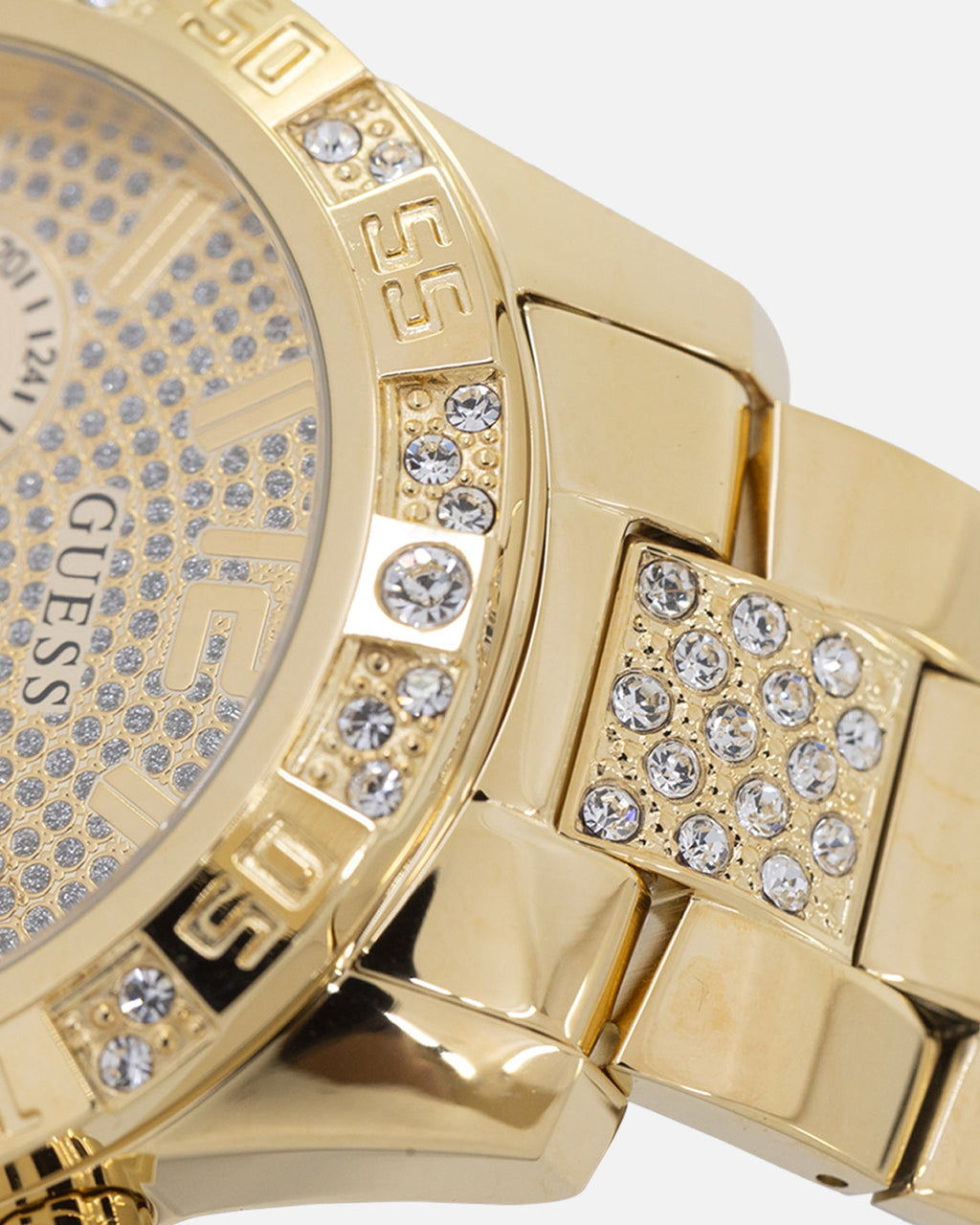 GUESS MAINLINE Original Guess Mainline Majestic Crystal Gold Bracelet Watch Gold