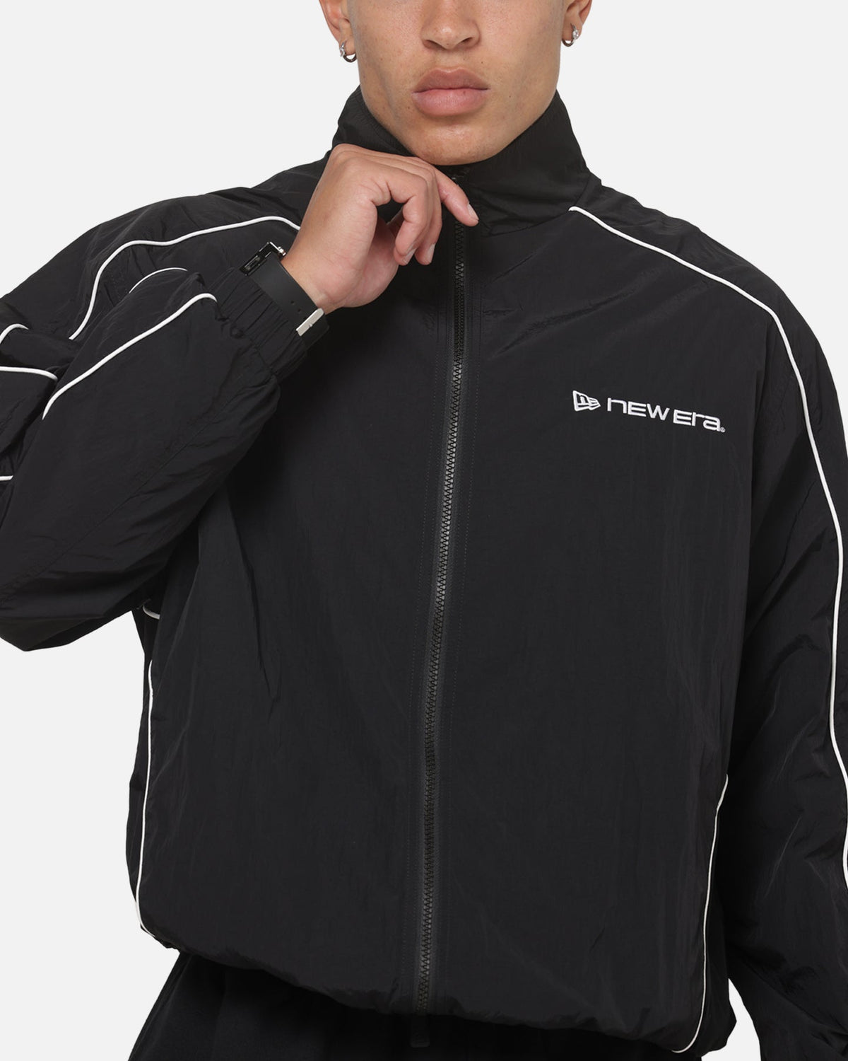 New Era New Era Double Zip Track Jacket Black