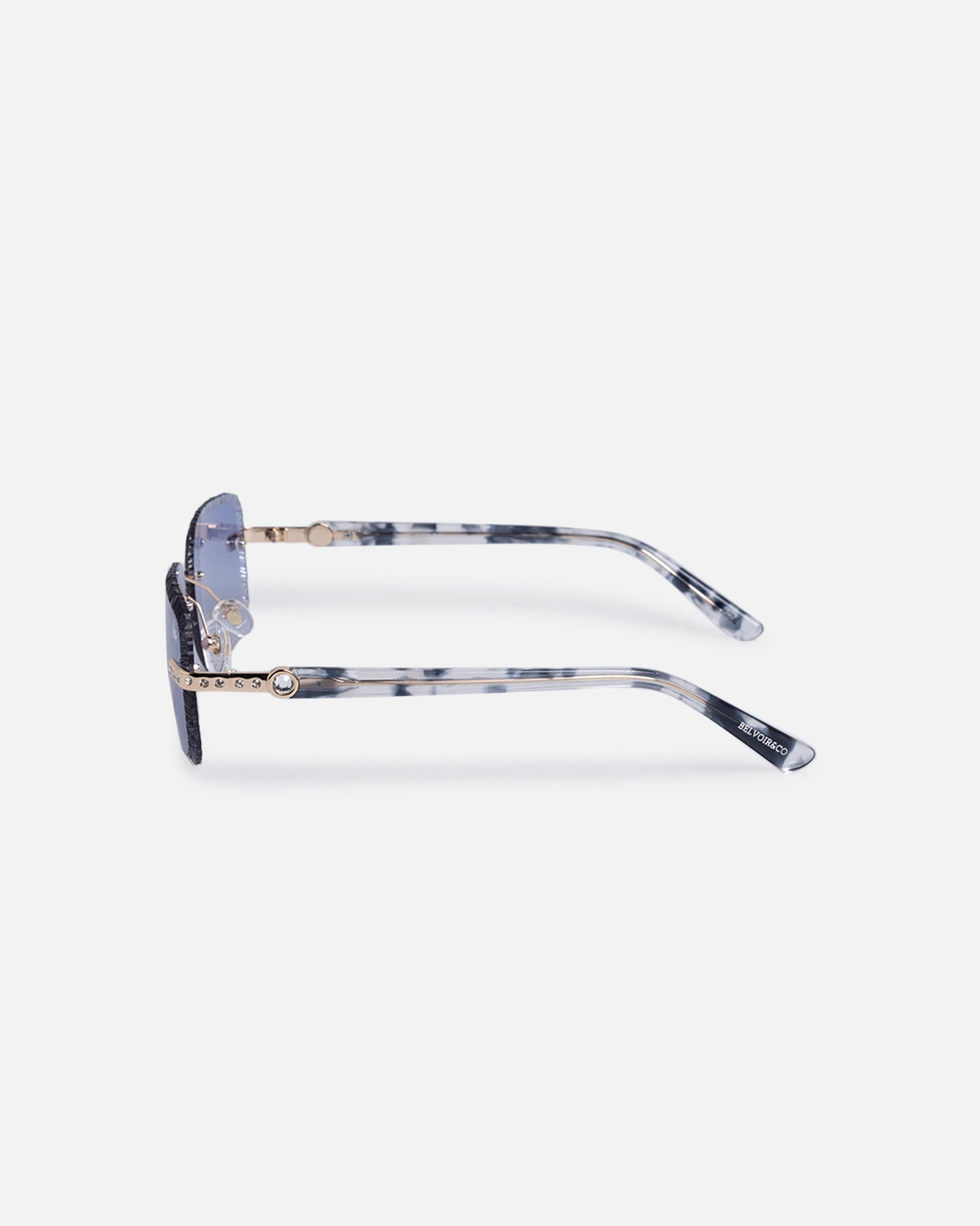 BELVOIR & CO Belvoir & Co Hustler Sunglasses White/Blue